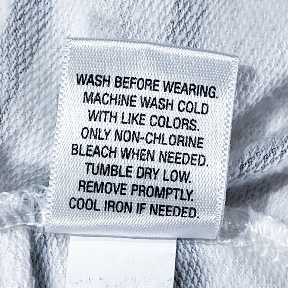 A:Glow Long Sleeve Maternity Sweatshirt | White with Gray Striped | Medium - Picture 10 of 10